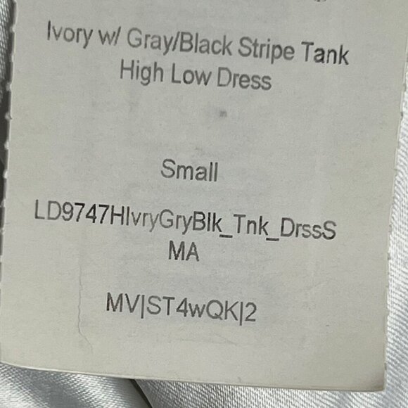 NWT L'ATISTE Striped Hi-Lo‎ Midi Summer Dress S - Picture 10 of 13